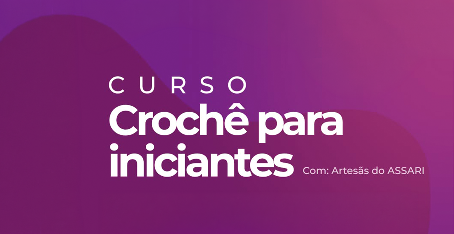 CURSO DE CROCHÊ PARA INICIANTES Logo